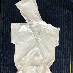 New York and Company Comfort Zone, Comfy Beach Coverup Hoody Jacket, white